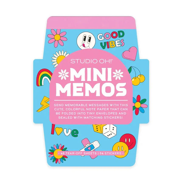 Retro Vibes Mini Memos with Stickers
