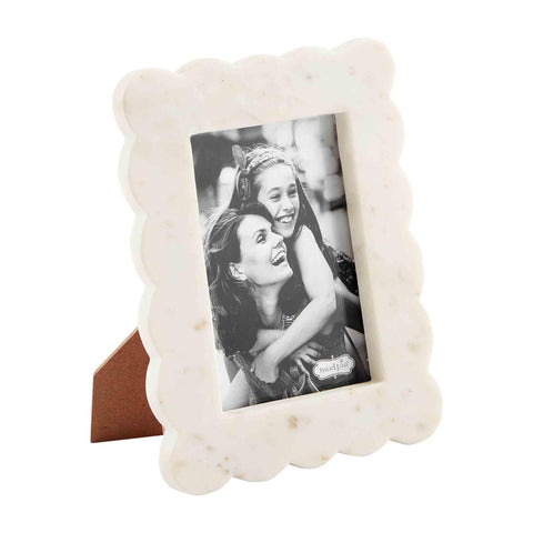 Scallop Marble Photo Frame