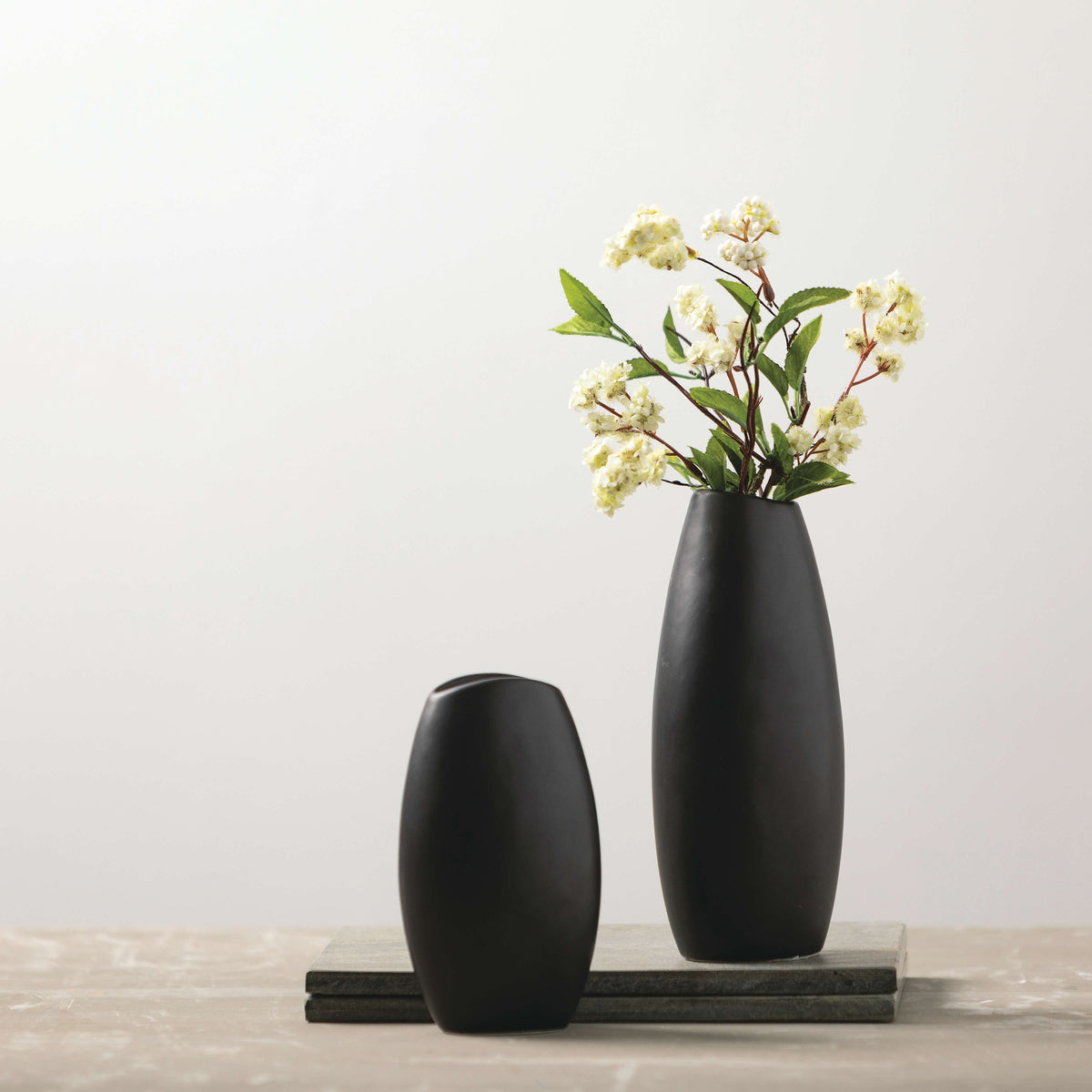 Modern Matte Black Vase 785 DECOR