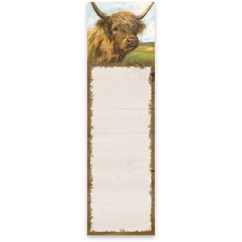 Highland Cow List Pad