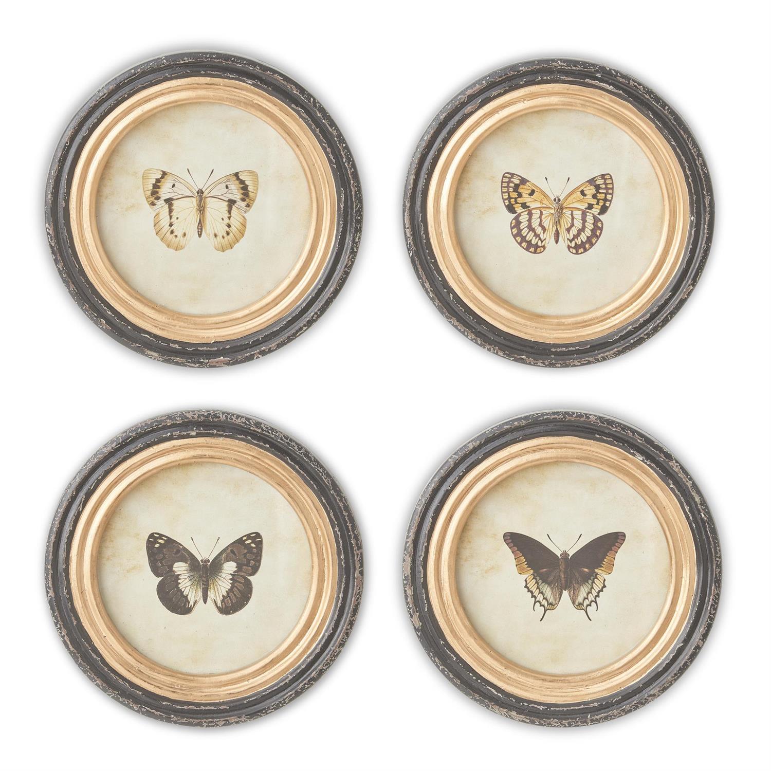 Round Butterfly Prints