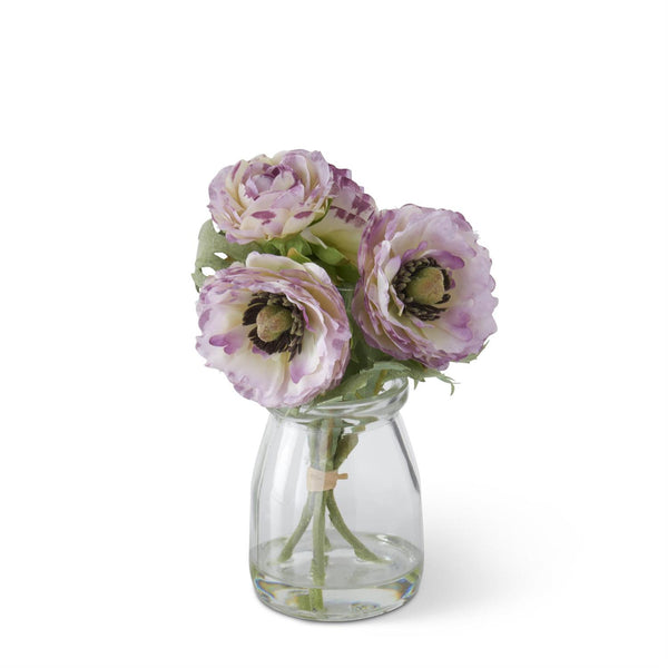 Ranunculus Bouquet in Glass Vase