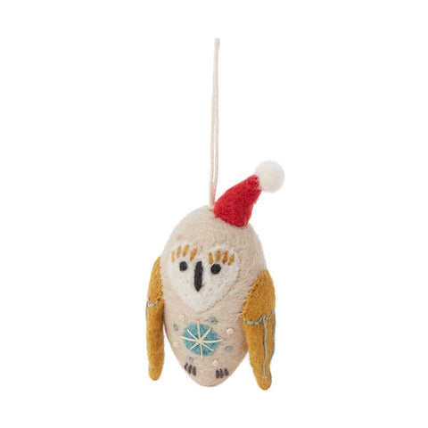 Woodland Holiday Ornament - Owl