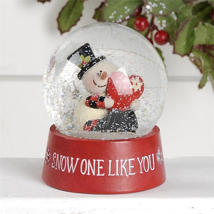 Snow One Like You Snow Globe