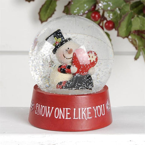 Snow One Like You Snow Globe