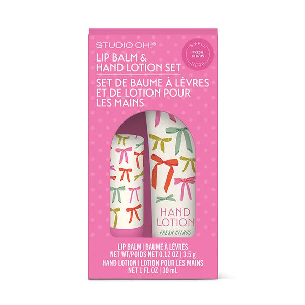 Lip Balm and Hand Lotion Set
