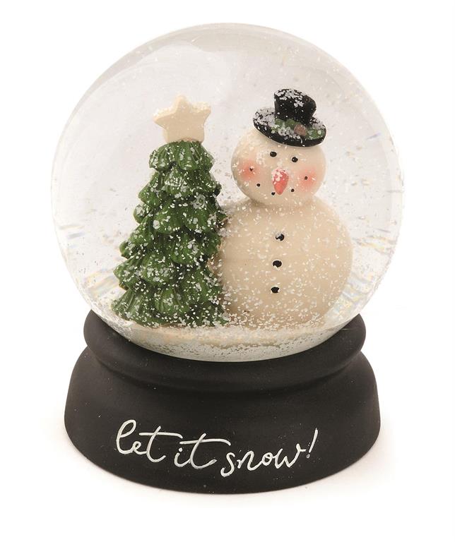 Snow Globe with Snowman/Christmas Tree