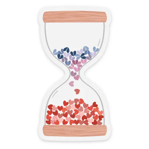 Taylor Swift Inspired Clear Love Hourglass Sticker