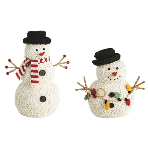Crochet Snowman Sitter