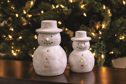 Terracotta Snowman