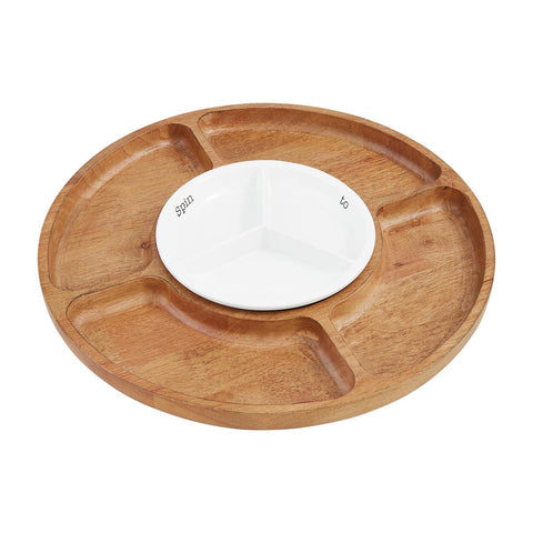 Wood Ceramic Lazy Susan