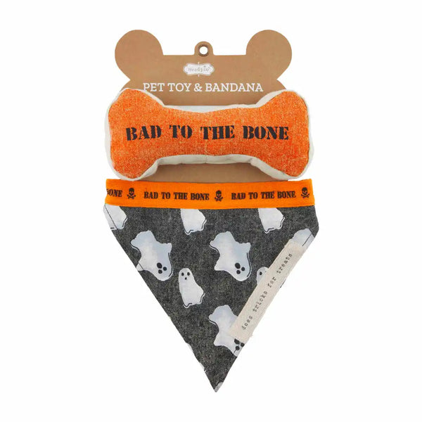 Dog Bandana & Bone Set