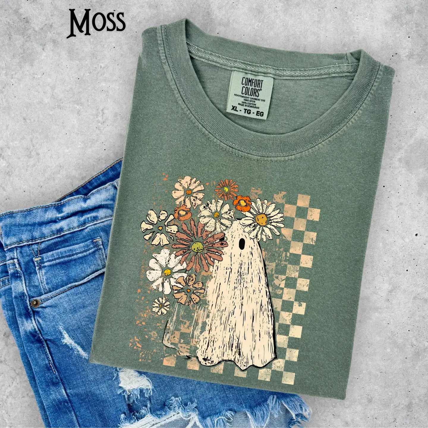 Fall Floral Ghost Shirt