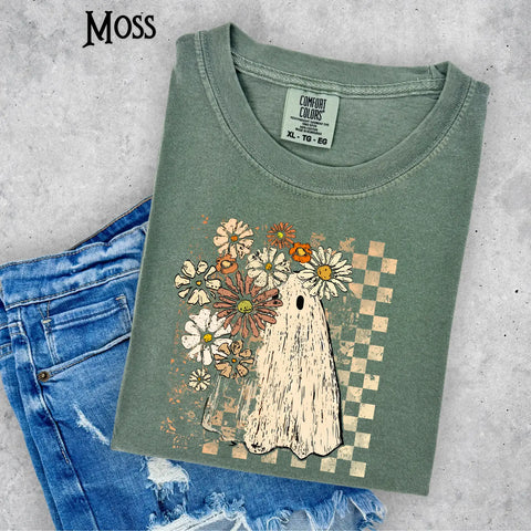 Fall Floral Ghost Shirt