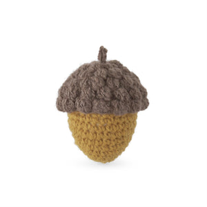 Handcrafted Mustard & Tan Knit Acorn