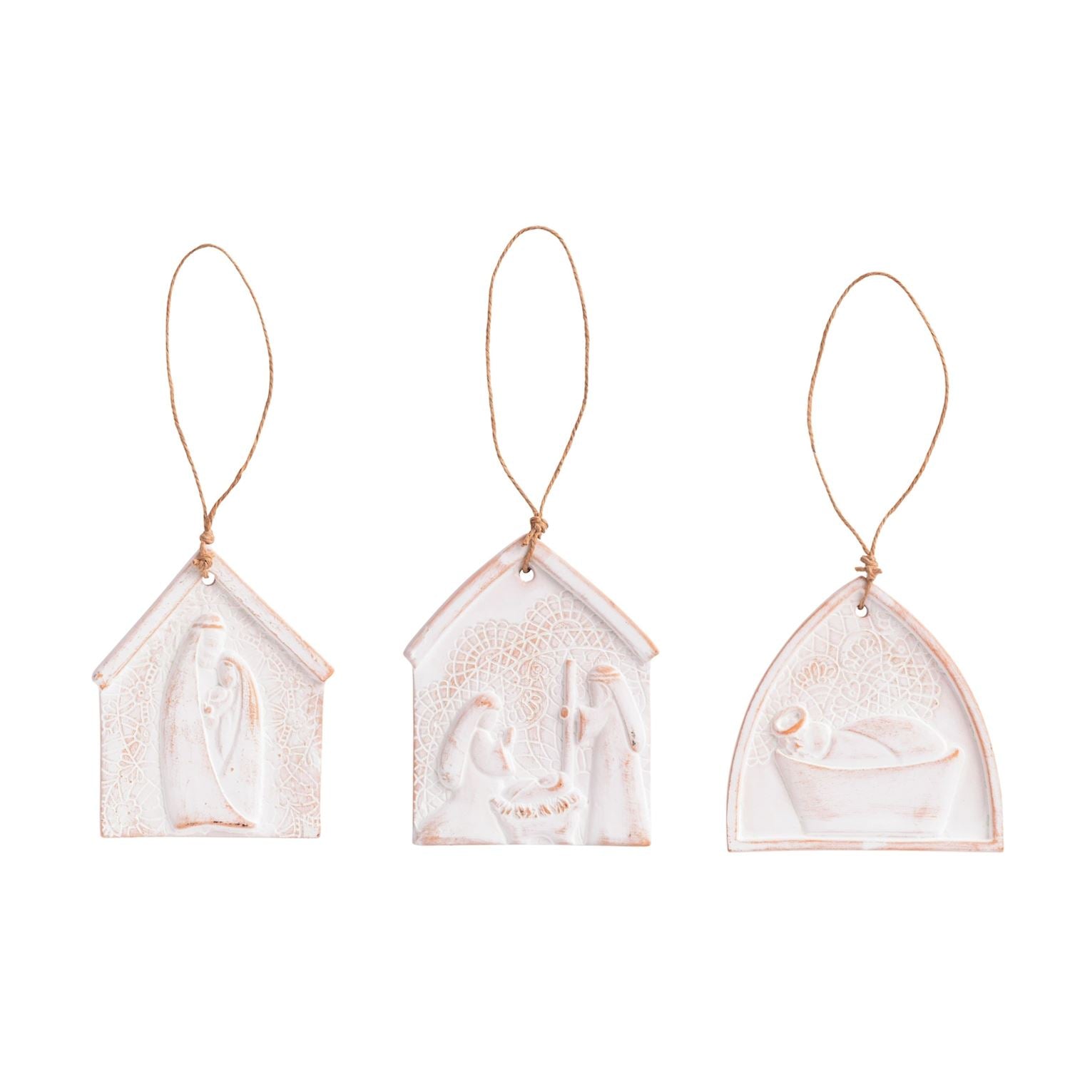Terracotta Lace Ornament