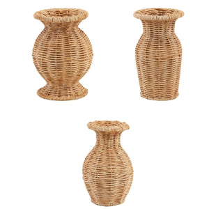 Resin Basket Weave Vase