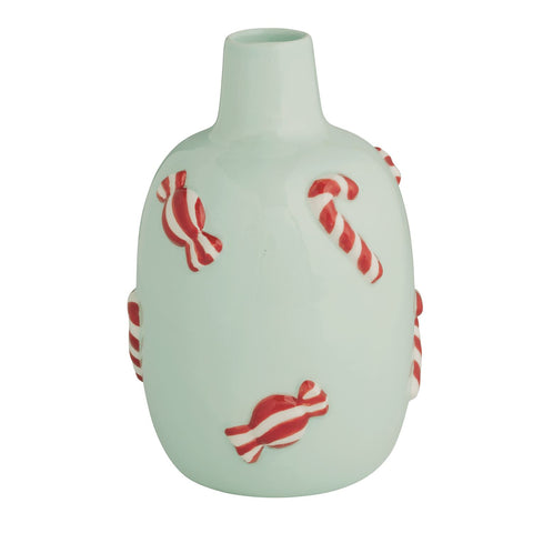 Candy Cane Holiday Vase