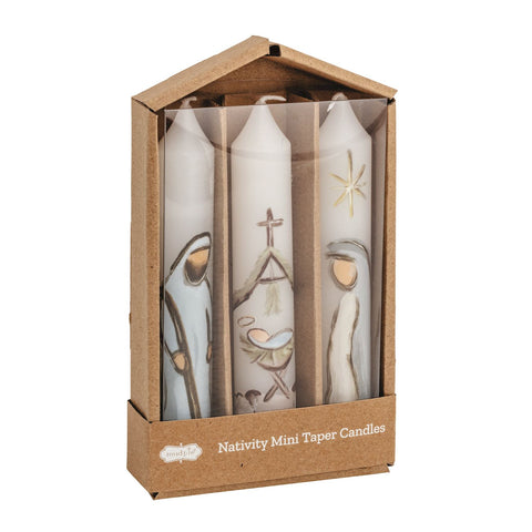 Nativity Mini Taper Candle Set