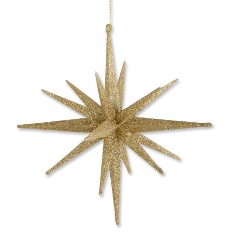 Point Glitter Star Ornament