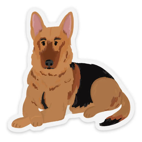 Clear German Shepherd Sticker