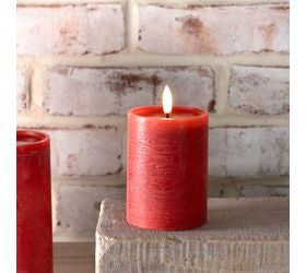 Red/Green Pillar LED Candle