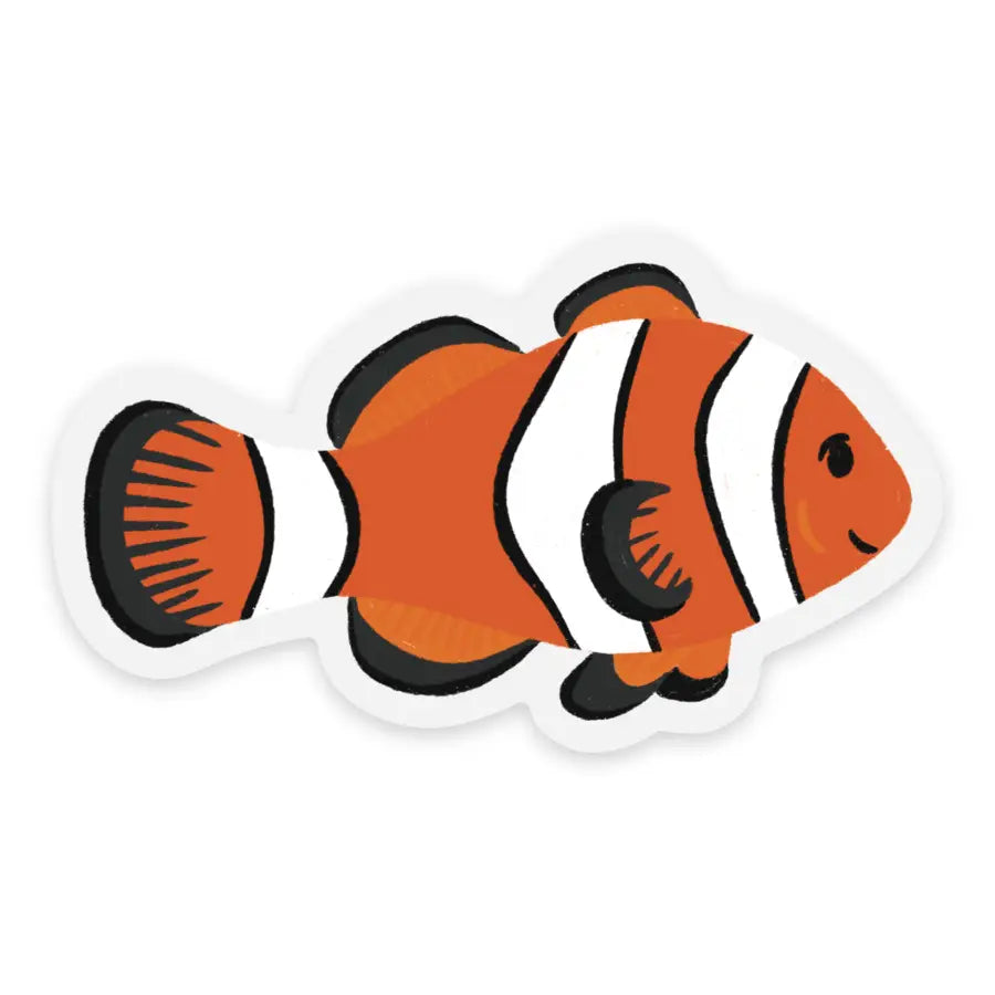 Clear Clownfish Sticker