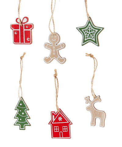 Wooden Ornament Set