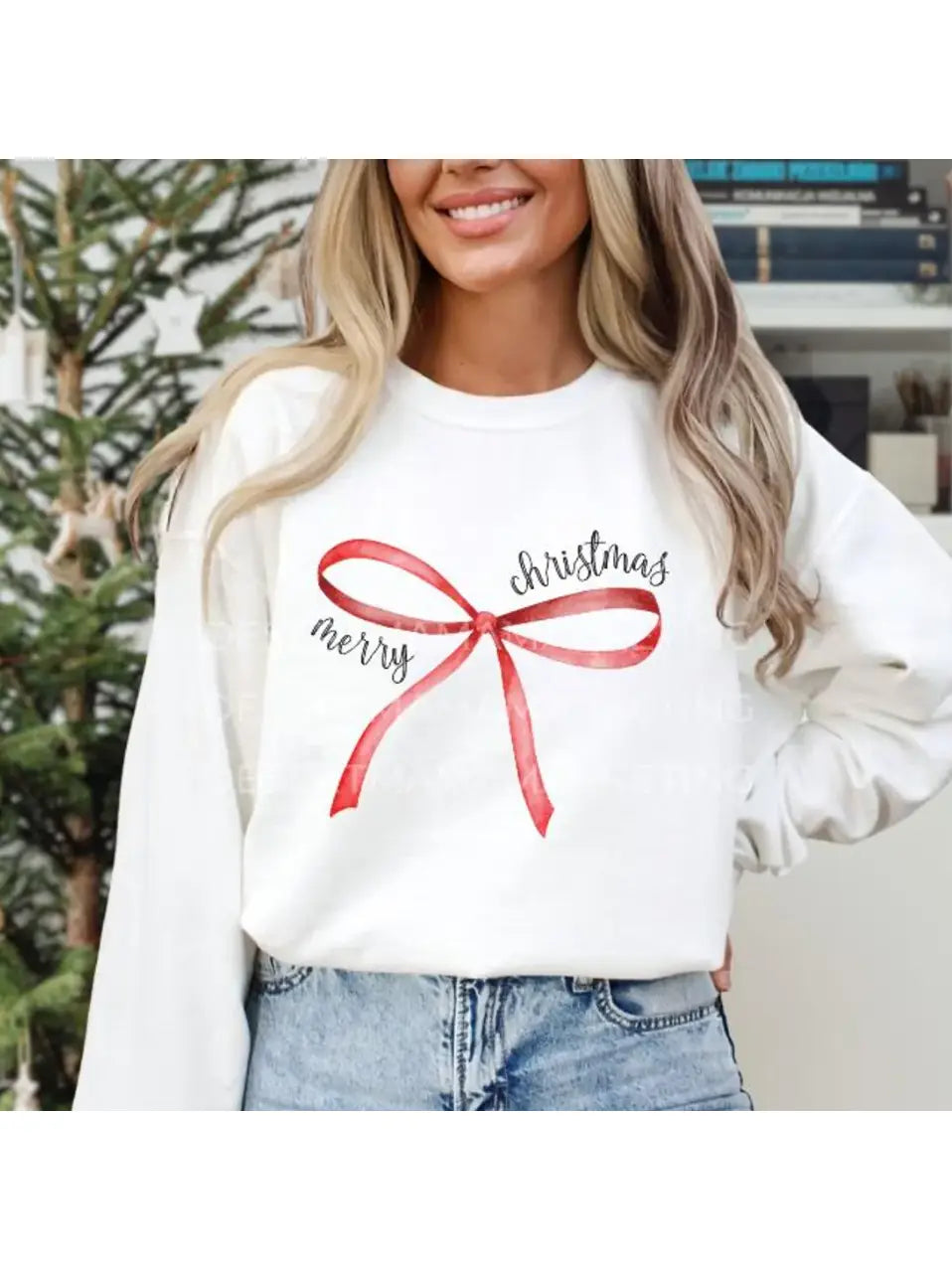 Merry Christmas Red Bow