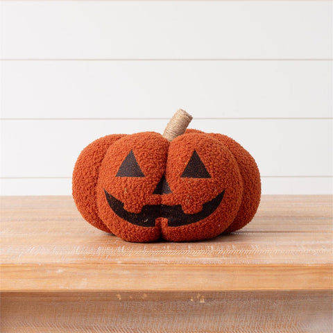 Orange Plush Jack O Lantern