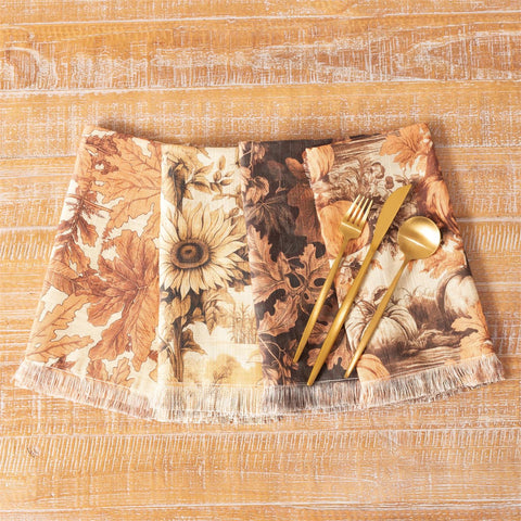 Leaf & Pumpkin Napkin