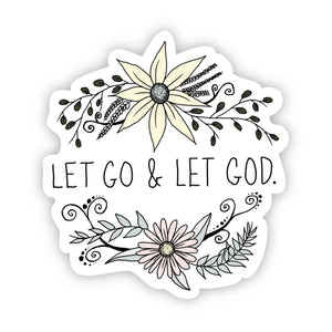 Let Go & Let God Sticker