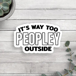 Peopley Outside Sticker