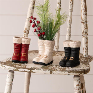 Mini Santa's Boots Vase