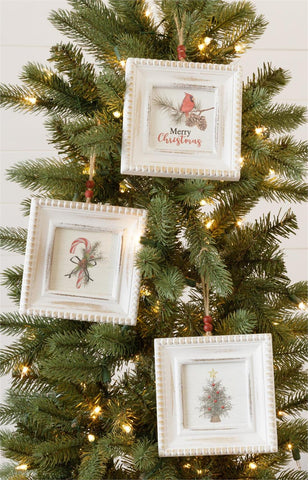 Beaded Mini Frame Ornament