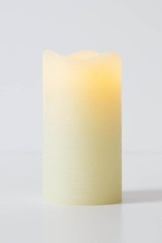 Flameless LED Candle- Pillar Wave Top