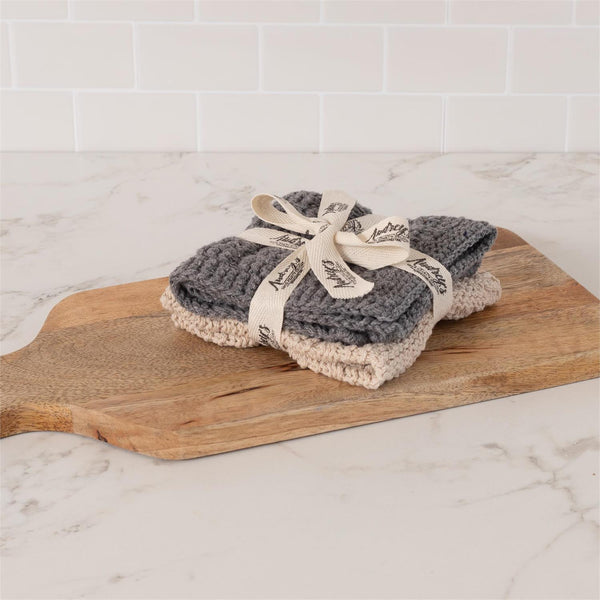 Knitted Dish Cloth Set