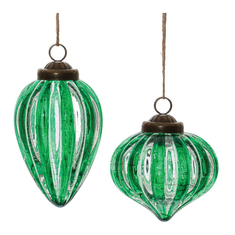 Green Glass Ornament