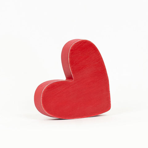 Red Wooden Heart