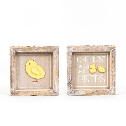 Reversible Chick/Peeps Sign