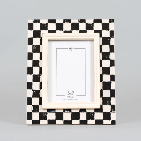 Black Check Picture Frame