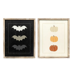 Bat/Pumpkin Reversible Sign