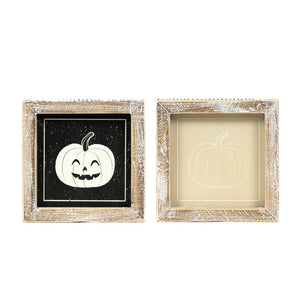 Ghost/Pumpkin Reversible Sign