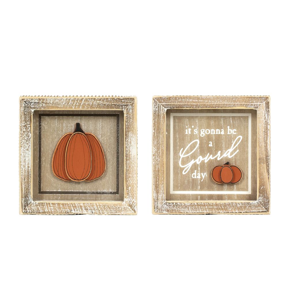 Pumpkin/Gourd Reversible Sign