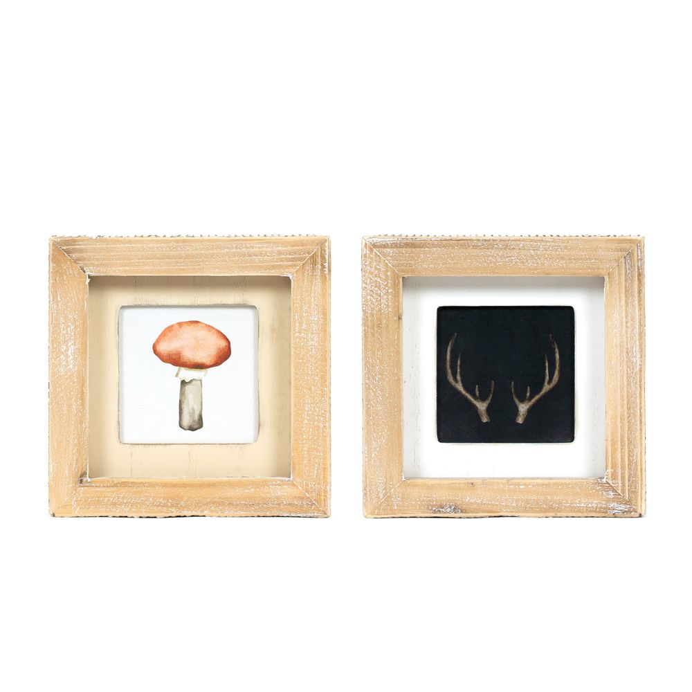 Mushroom/Antler Reversible Sign