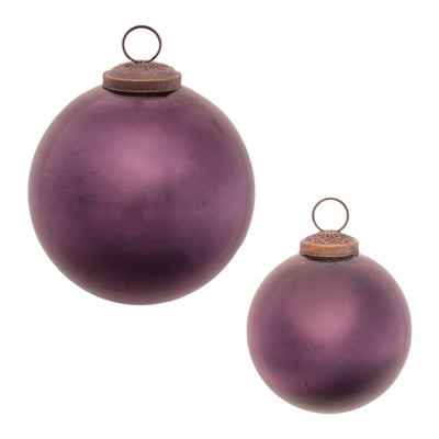 Deep Purple Glass Ornament