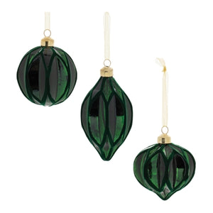 Emerald Green Glass Ornament