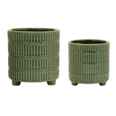 Green Ceramic Container