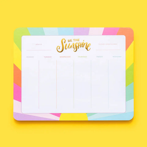 Be The Sunshine Weekly Planner