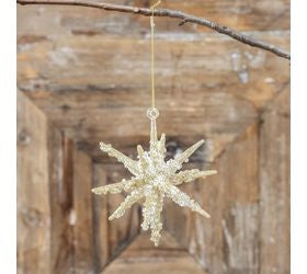 Gold Icicle Star Ornament